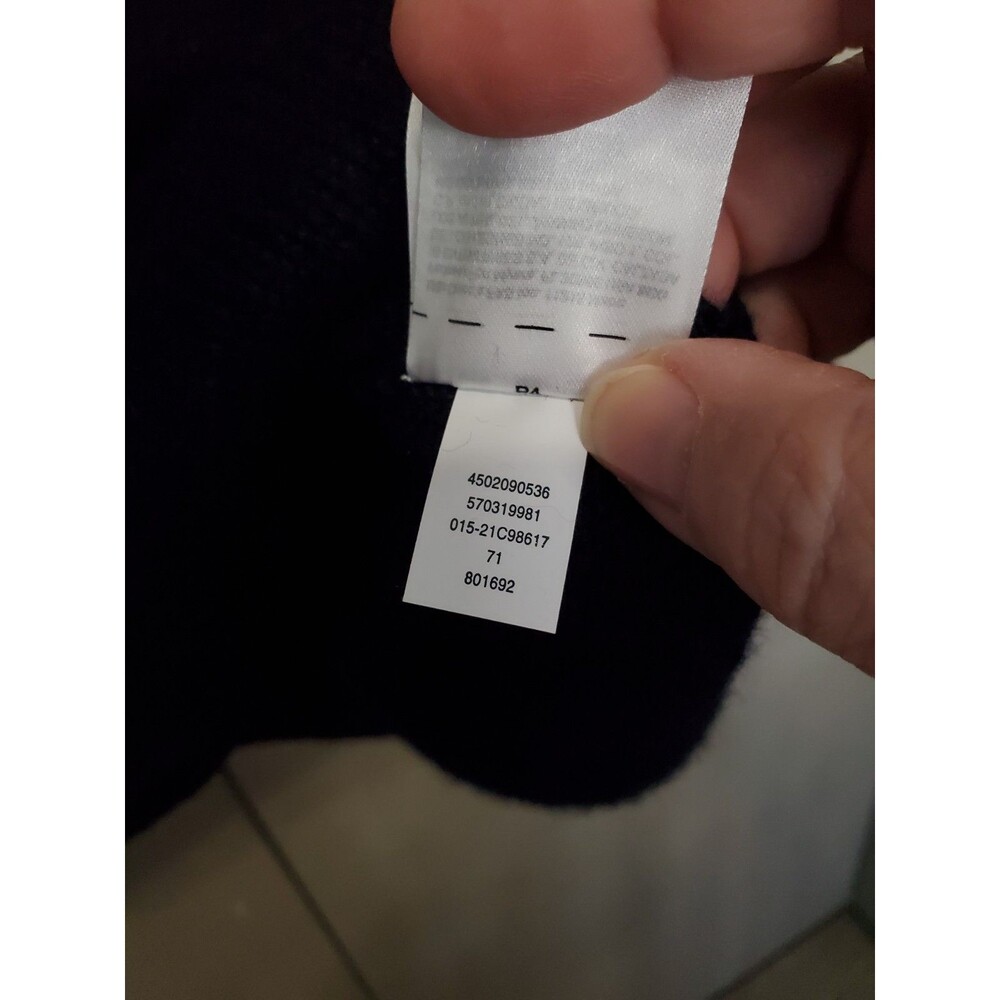 Chico's Wool/Cashmere Blend Boat Neck Flared Glitter Sleeve Sweater Size 2 Large - Picture 8 of 9